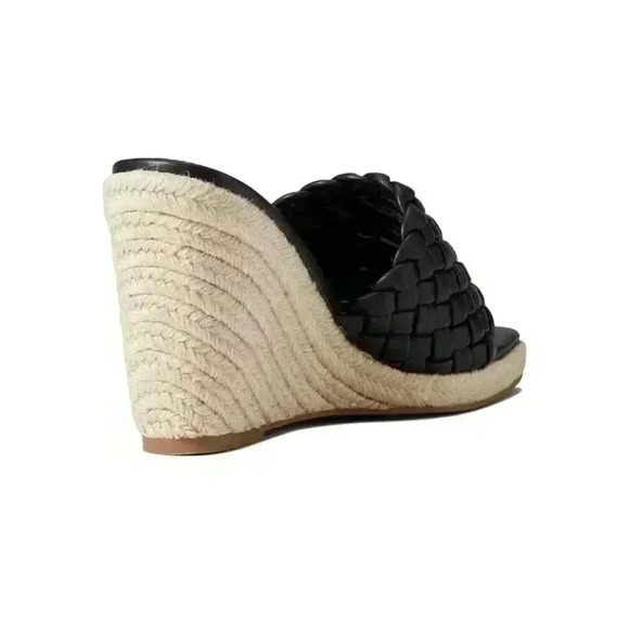 NWB Steve Madden Udele Wedge Mule Women Sandals Woven Sz 9 Platform - Picture 3 of 9